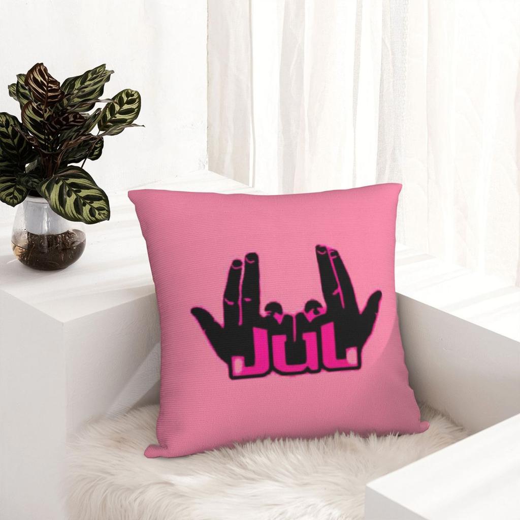 Rapper JUL Square Pillowcase Cushion Cover Pillow Case Throw Pillow Cover for Home Sofa Living Room