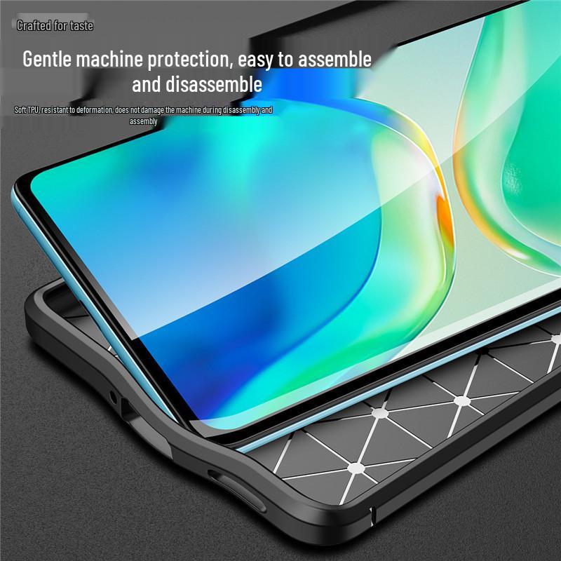 Vivo X27/S15 Pro Lychee Leather Anti-Fall Full Coverage TPU Case
