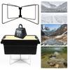 Organizer Box Folding Stand Portable Iron Storage Box Bracket Outdoor Storage Boxes Shelves for Outdoor Picnic Fishing