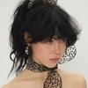 Eireve LEOPARD ORGANZA SCARF (BEIGE)