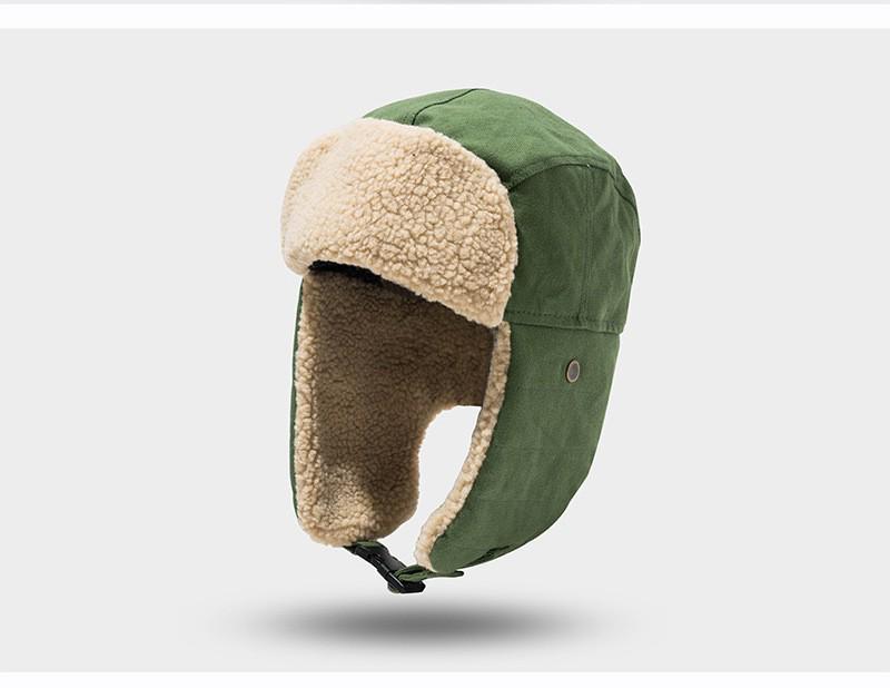 Aviator Lammwolle Wintermütze: Winddicht, Kälteschutz, Ohrenschutz für Outdoor-Aktivitäten