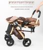 Convertible Lightweight Baby Stroller: Reclining, Foldable, High Landscape, Shock-Absorbing, Two-Way Use for Newborns