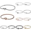 Stich Mickey Snake Chain Bracelet Bangle for Women Round Clasp Femme Bracelet Trinkets Decoration Jewelry Gift