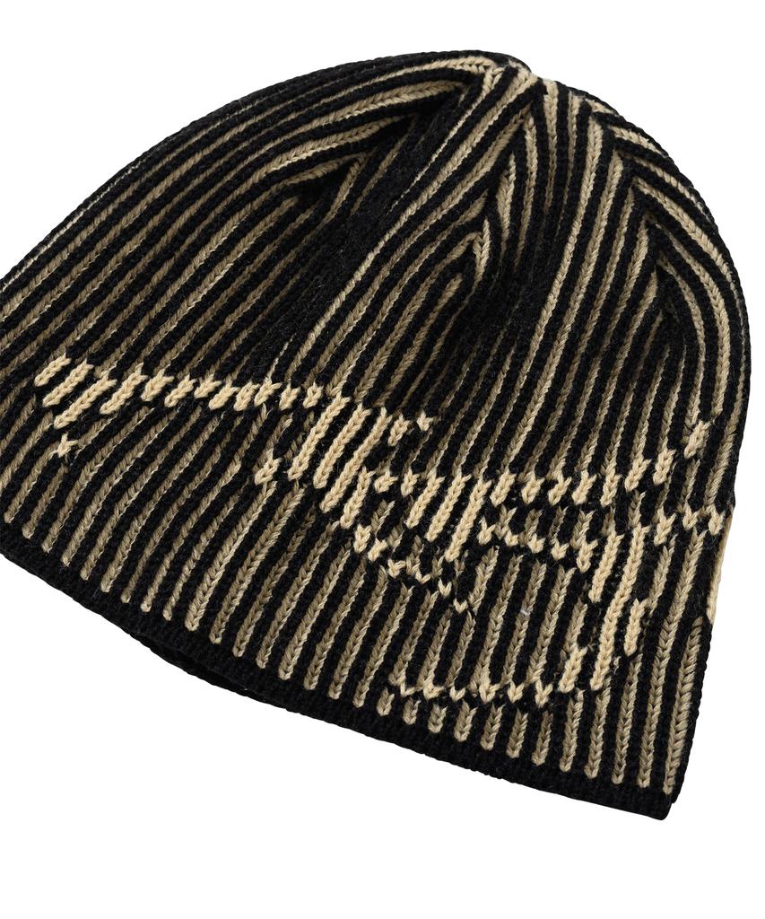 AJOBYAJO [Pba] Tribal Ajo Two Tone Beanie [Beige]
