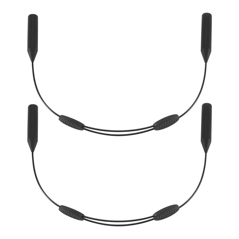 

ABJI-2PCS Glasses Strap Neck Cord Sports Eyeglasses Band Sunglasses Rope String Holder чёрный