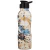 Copper Meenakari Printed Bottle with Sipper, 950 Ml, White