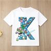 T-shirt Bambino Saetta McQueen Abbigliamento Bambini Numero Compleanno 1-9 Stampa Abbigliamento Bambini Abbigliamento Festa Top in Cotone Maglietta Cars