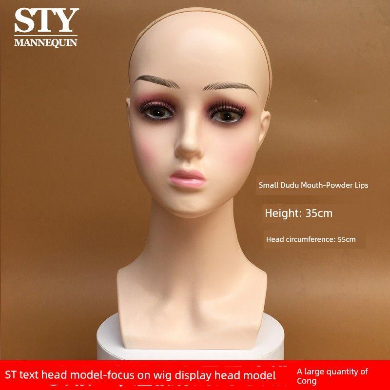 

Новое поступление Голова-манекен для парика Женская голова-манекен Голова-манекен для макияжа Голова-манекен для шляп и шарфов Демонстрационная голова-манекен Реквизит Small Dudu Mouth-Powder Lips