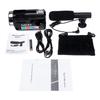 Videocamera 4K Full HD Videocamera 2400 MP Videocamera per visione notturna IR Schermo LCD touch da 3 pollici Fotocamera zoom 18X con microfono