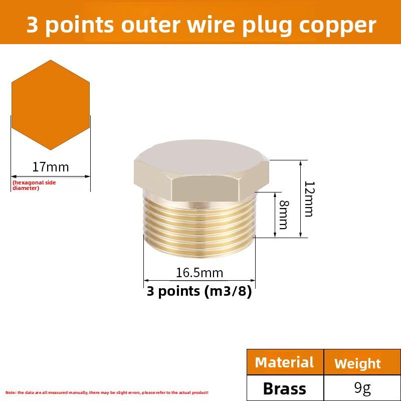 

BSP 1/8 1/4 3/8 1/2 3/4 Латунь з зовнішньою та внутрішньою різьбою, шестигранна латунна заглушка, кінцева кришка, пробка, водопровідна фітингова муфта, перехідник