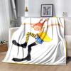 Coperta in Flanella di Pippi Calzelunghe Morbida Calda per Tutte le Stagioni, Design per Campeggio, Viaggio in Auto, Escursionismo Divano, Letto, Ufficio Regalo Perfetto per Feste