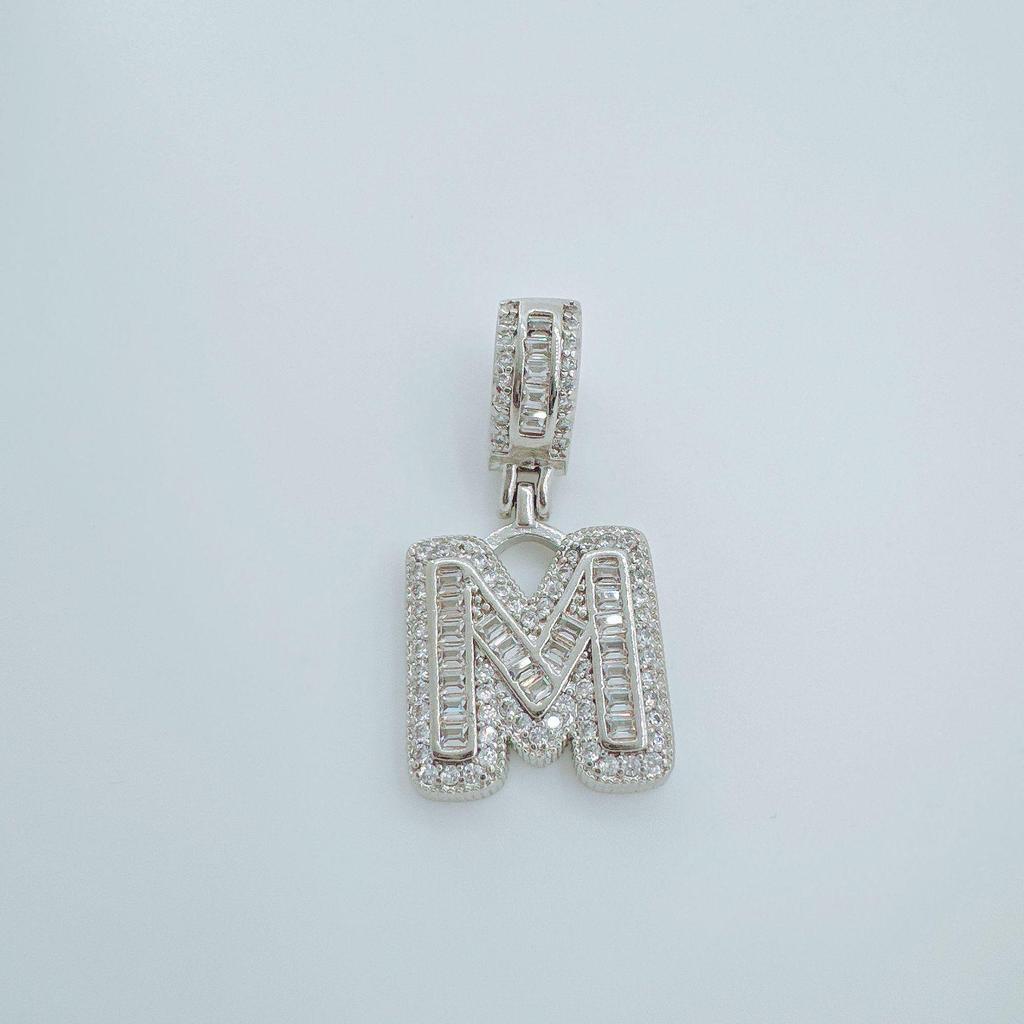 European Rock Candy Necklace: 26-Letter Pendant, Hip Hop Fashion Jewelry Accessories