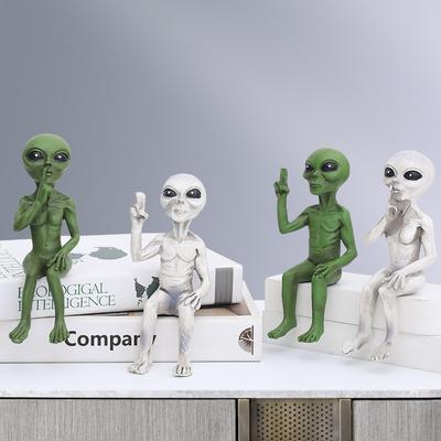2022 Kreative Wohnkultur Alien Mars Statuen Märchengarten Zubehör Miniatur Meditation Handwerk Dekorationen Indoor & Outdoor