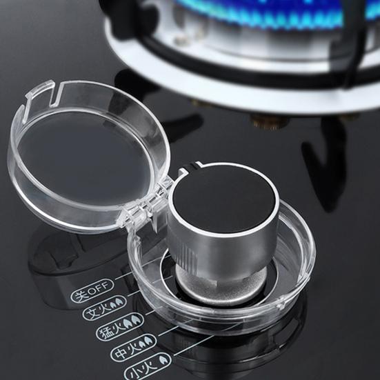 5/10Pcs Gas Stove Knob Cover Dustproof Baby Proof Kitchen Microwave Oven Switch Knob Lock Guard Child Safety Protection Oven Knob Protector