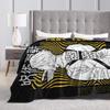 Jujutsu Kaisen Flannel Blankets Kento Nanami Funny Throw Blankets for Home Quilt,