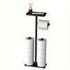 Stainless Steel Toilet Brush And Paper Stand With Toilet Brush Vertical Paper Storage Rack  Bedroom