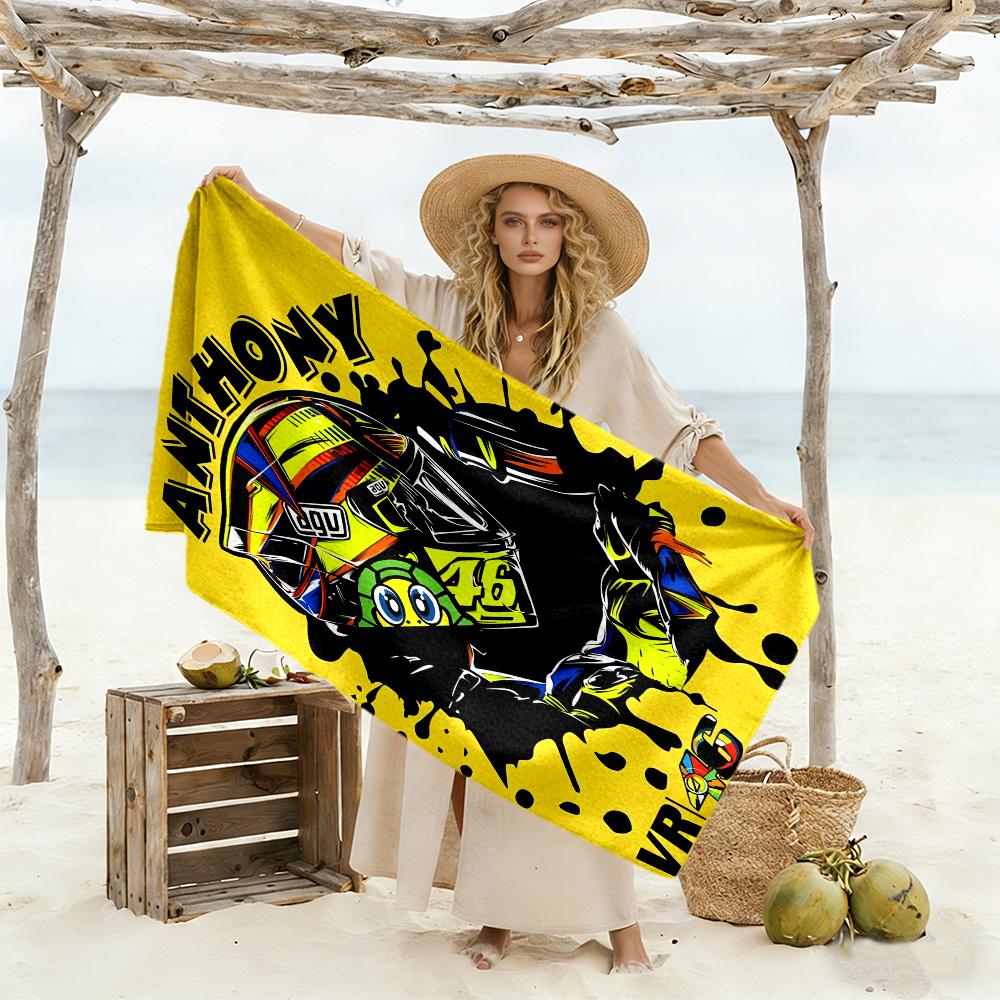 Motogp cozy beach towel Durable Oversized, foldable, portable, travel beach towel Fashion Lovers Wedding Party Gift