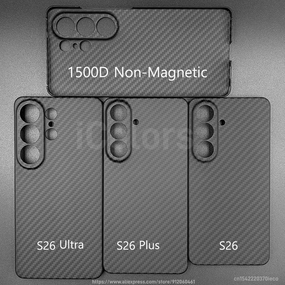 For Samsung Galaxy S25 S26 Ultra/S26 S25 Plus/S26 S25 Edge Genuine Carbon Fiber Aramid Case Ultra Thin Protective Cover