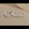 Vintage Silver Color Circle Charm Hoop Earrings for Women Jewelry Accessories