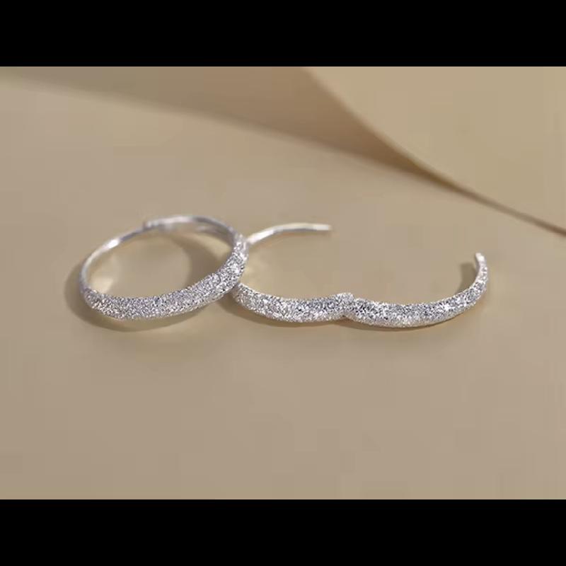 Vintage Silver Color Circle Charm Hoop Earrings for Women Jewelry Accessories