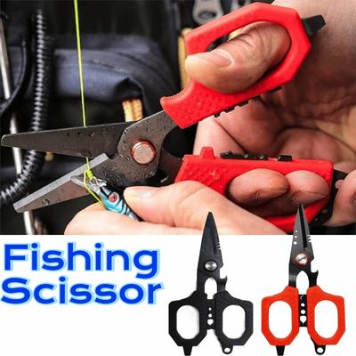 High Strength Precision Fishing Scissors Double Serrated Fishing Line Shears  Marine Environment