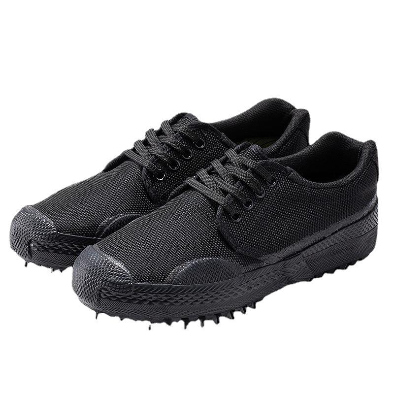 Fashion Men's Work Safety Canvas Shoes Non-Slip Rubber Sole Sneakers Construction Sites Farm Labor Durable Breathable Anti-Skid Footwear