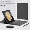 Huawei Honor Magic V2 Folding Screen Tablet Case: Solid Color Leather Keyboard Stand with Bluetooth Wireless.