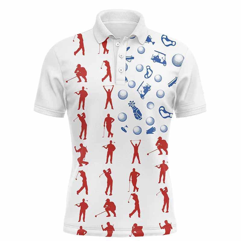 

Golf Polo Shirt Fashion Printed Short-sleeved T-shirt Quick-drying Breathable S