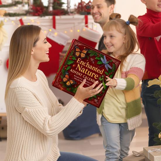 Nature’s Trick Advent Calendar Christmas Countdown Box 24-day Advent Calendar Festive Atmosphere Decor