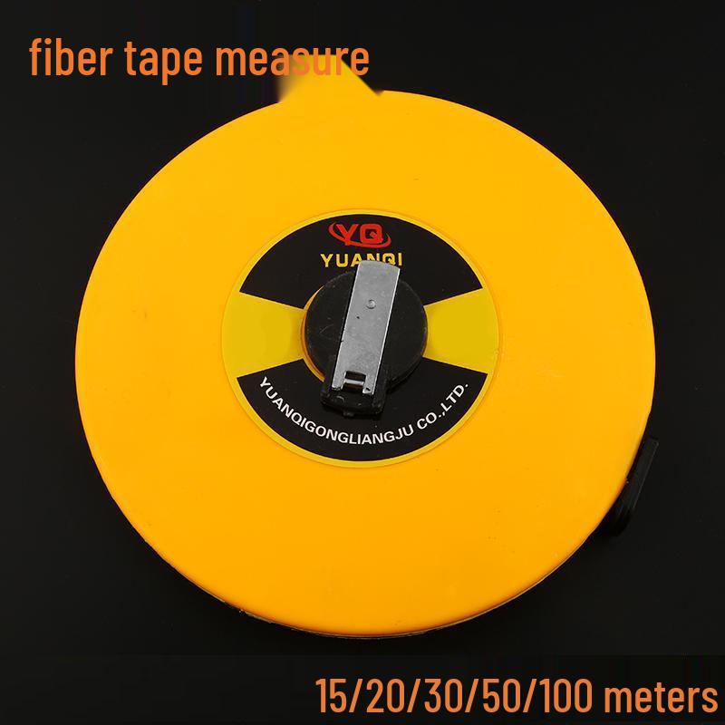 50m Waterproof Fiber Tape Measure - Durable Soft Engineering Measuring Tape for Precise Measurements