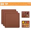 3 PCS Silicone Oven Tray Dehydration Sheet Reusable For Fruits Vegetables Drying