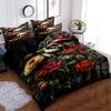 3-Piece Simple Modern Skull Animal Pattern Digital Printed Down Duvet Cover Set,Bedding Set(1 Down Duvet Cover+2 Pillowcases)