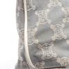 Used CELINE Paris Macadam Tote Bag denim leather Blue White Used Women