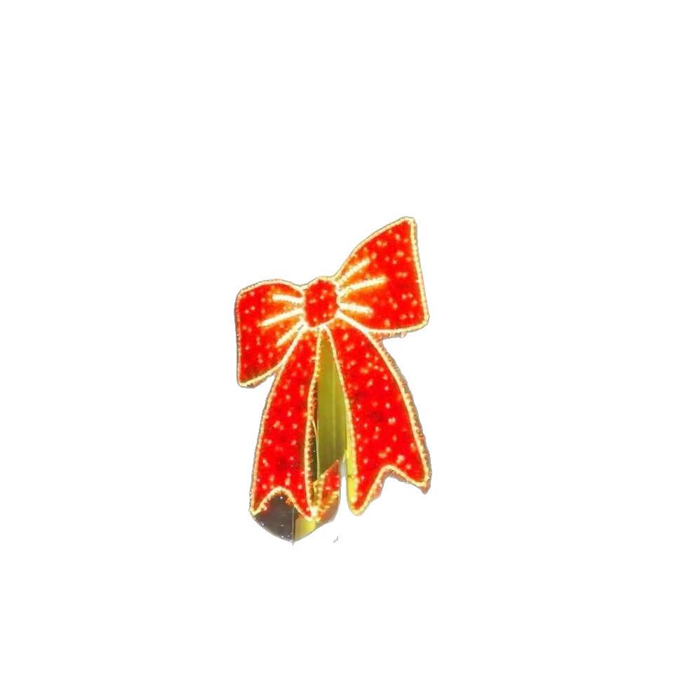 

LED Christmas Butterfly Festival Ornament - Outdoor Glowing Candy Cane Shape Light for Shopping Mall Decoration. Gift Box, 0.25m