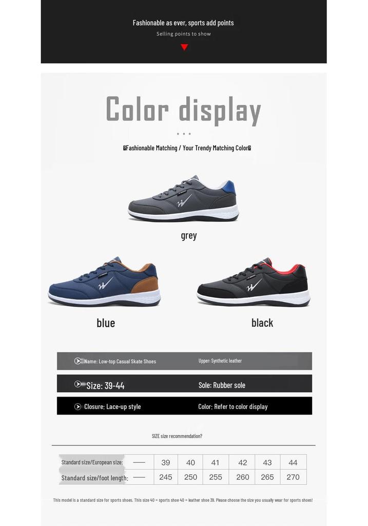 Shuangxing Men's Waterproof Casual Sport Shoes