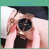 Montre Tendance pour Femmes Paresseuses Avec Bracelet Magnétique et Design Ciel Étoilé