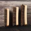 SEE KEAN Wooden Handle Horsehair Shoe Brush