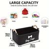 Felt pet toy box dog toy box storage basket box  perfect for organizing pets