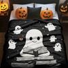 Reading Book Flannel Blanket - Halloween Novelty Warm Throw Blanket - For Couch, Sofa, Bed, Chair - Gift For Kids And Adults