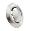 Kugeliger Tellerventilauslass aus 304 Edelstahl zur Verwendung in Wandhauben-Abluftsystemen und Lüftungsgeräten