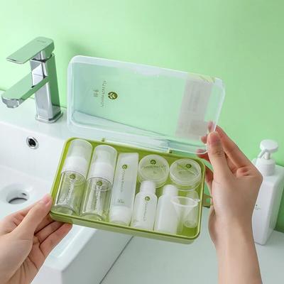 10-teiliges Reise-Kosmetikspender-Flaschen-Set, tragbare kosmetische Hautpflege, leere Flasche, tragbare Sprühflasche für Flugzeug
