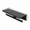 Waterproof Design Bathroom Tissue Holder Black Toilet Paper Storage Shelf  Space Saving
