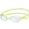 SWANS Made In Japan Swimming Goggles Sniper Sniper SR-10N CLAFY Clear X Flash Yellow Mirror Racing Non-cushion For Ages 12~Adults Fina Certified