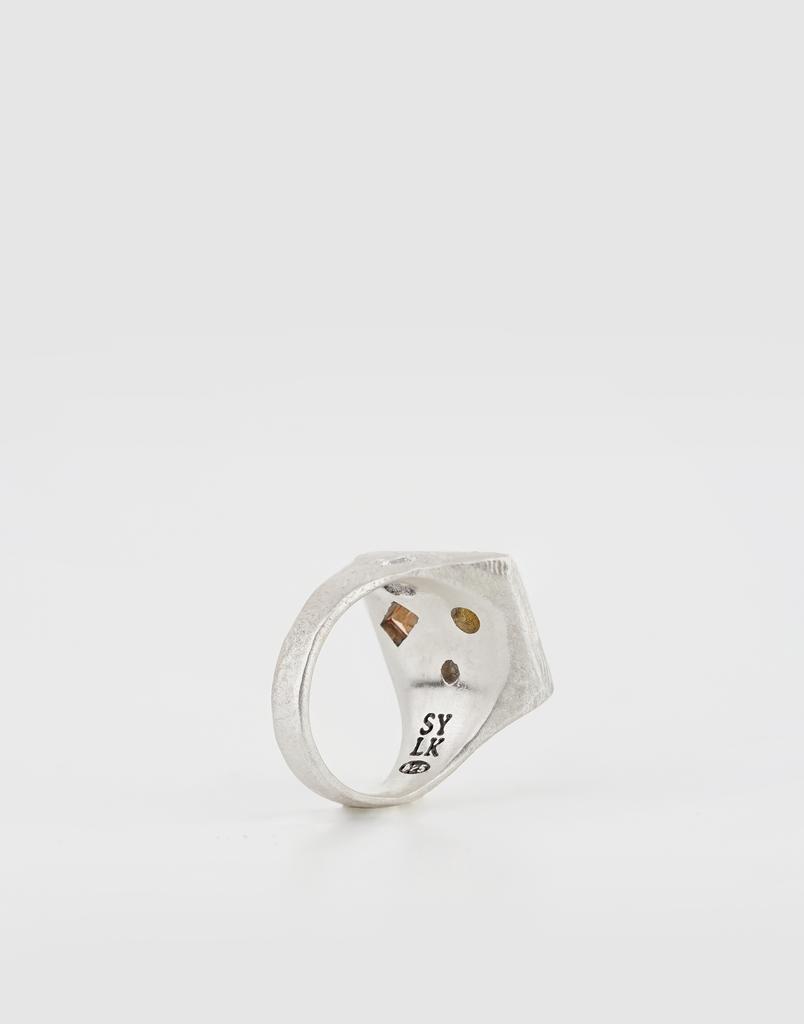 Sylk Saffron Signet Ring