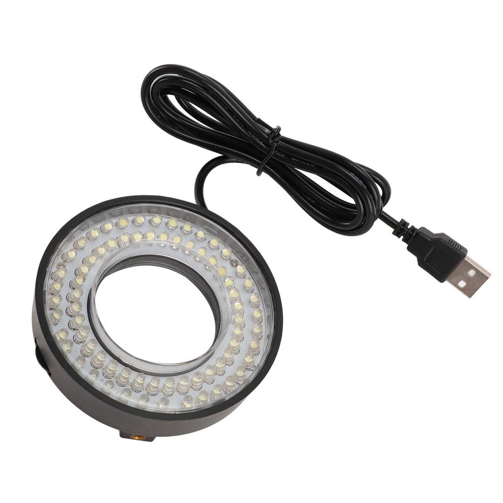 Microscope 72 LED Ring Light 6500K To 7500K Adjustable USB 5V Microscope Light Source for Lab