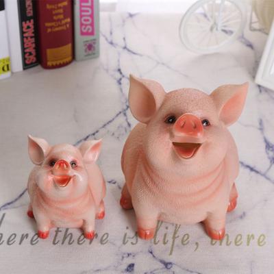 Resin Piggy Bank Child Piggy Bank Cute Pig Piggy Bank Household Decoration Craft For Bedroom
