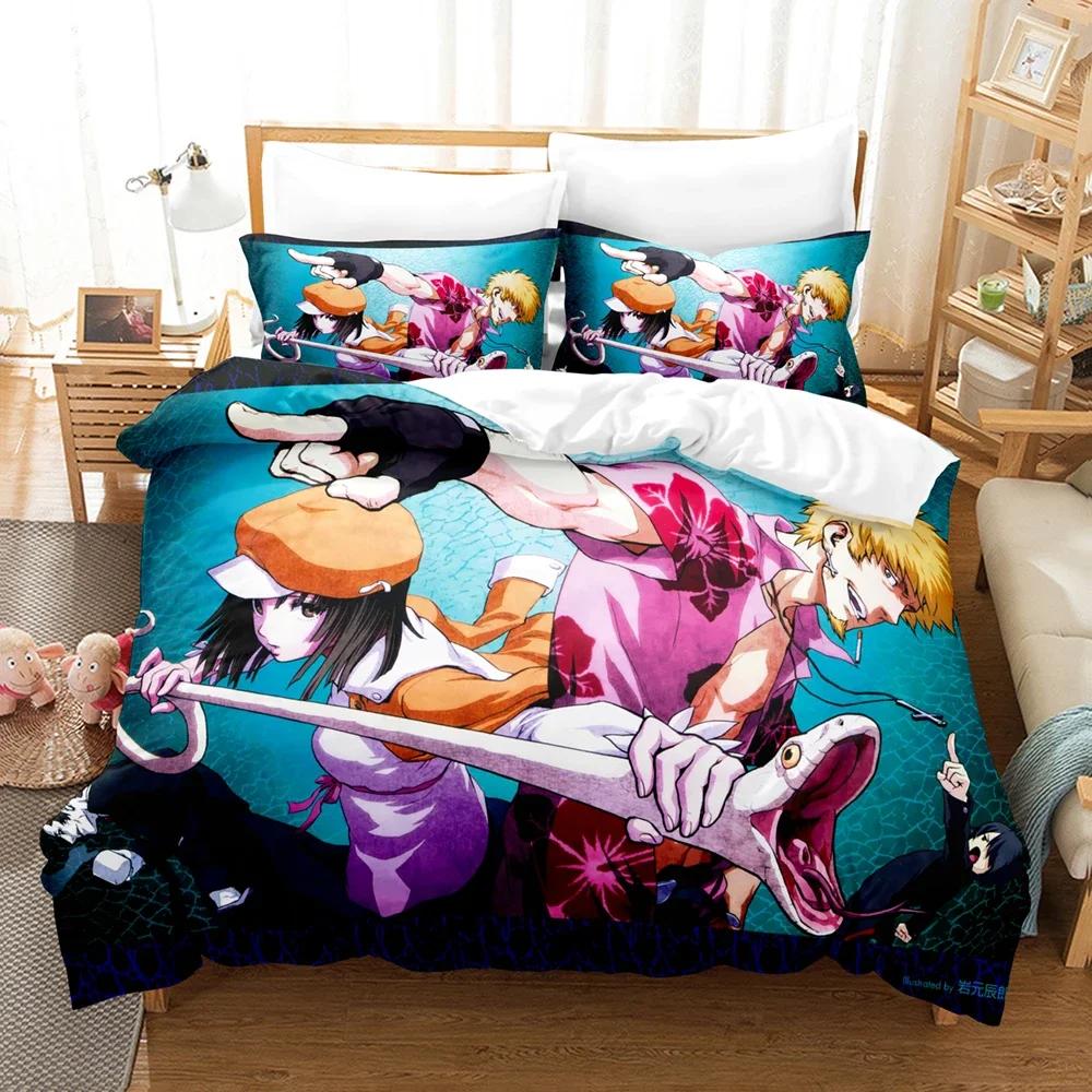3D Printed Monogatari Series Bedding Set Anime Araragi Koyomi Duvet Cover Double Twin Full Queen King Adult Kids Quilt Cover
