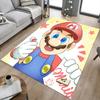 Mario'S Adventure Begins Carpet For Playroom Bedroom Living Room Sofa Home Decorkids Game Area Rug Nonslip Floor Mat
