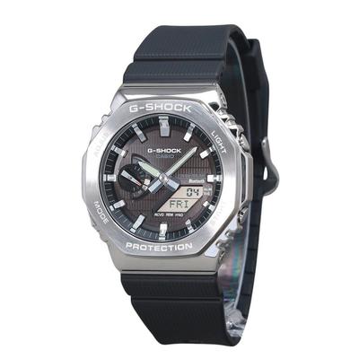 G-Shock G-Steel Αναλογικό Ψηφιακό Smartphone Link Βιολογικής Βάσης Ρητίνη Λουράκι Μαύρο Καντράν Tough Solar GBM-2100-1A 200M Ανδρικό Ρολόι