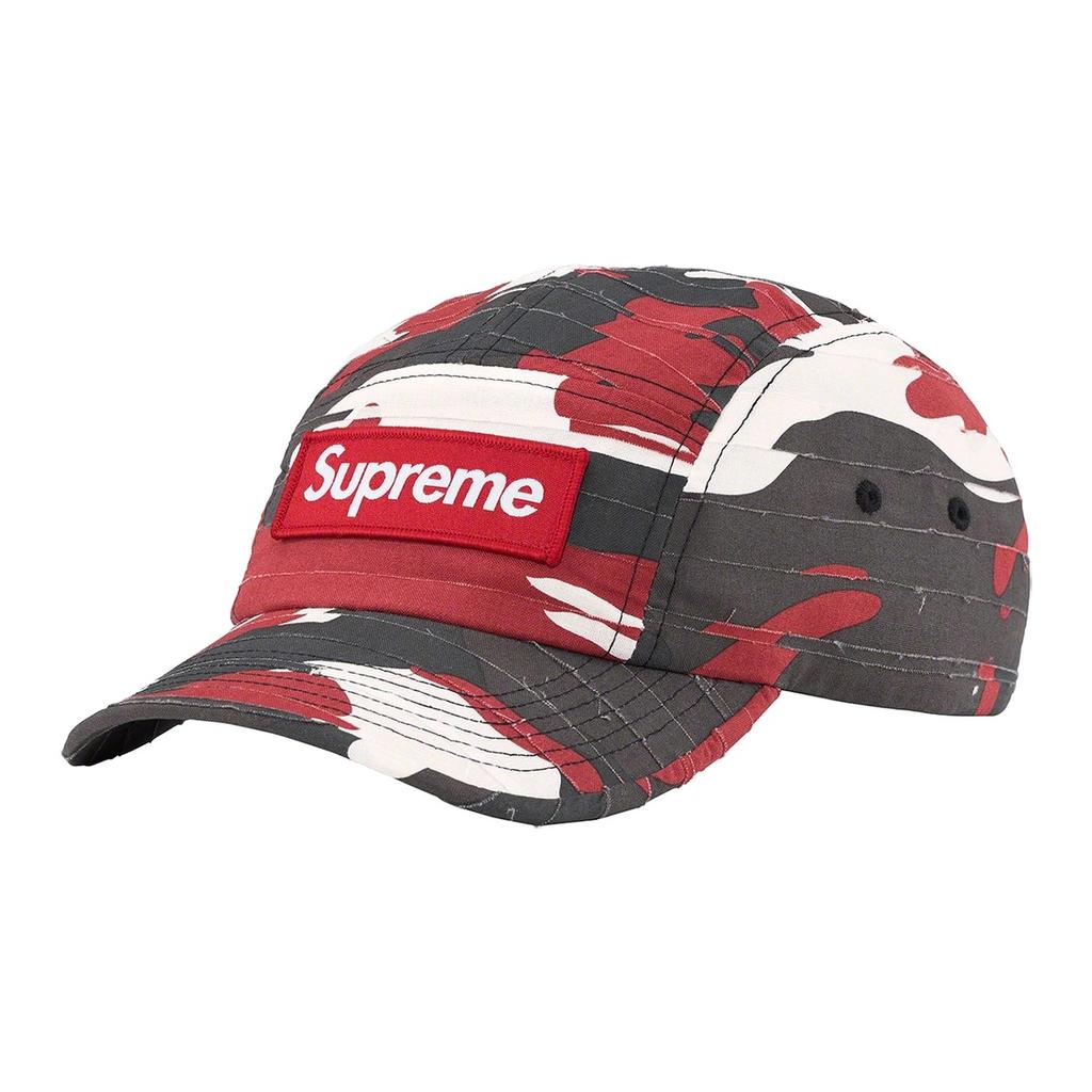 Supreme Layered Camo Camp Cap 'Black White Grey' Men's SUP-SS23-2254